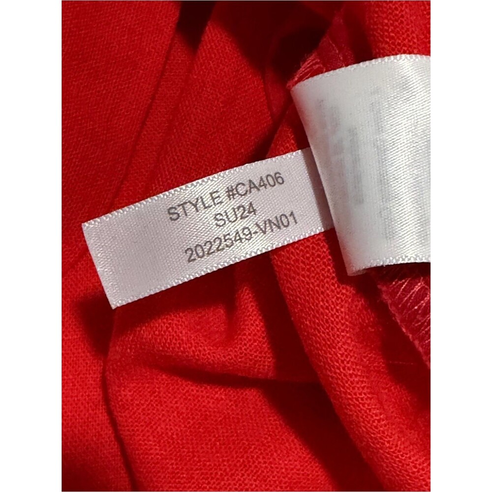 J Crew Linen Blend Shift Dress Red in Size 4 Style CA406 - Picture 7 of 7